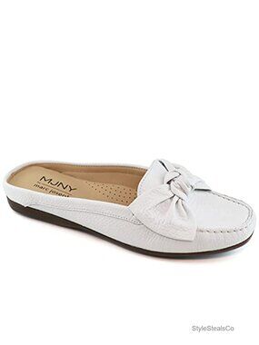 Handcrafted Leather Mules with Gel Heel Insert and Padded Footbed